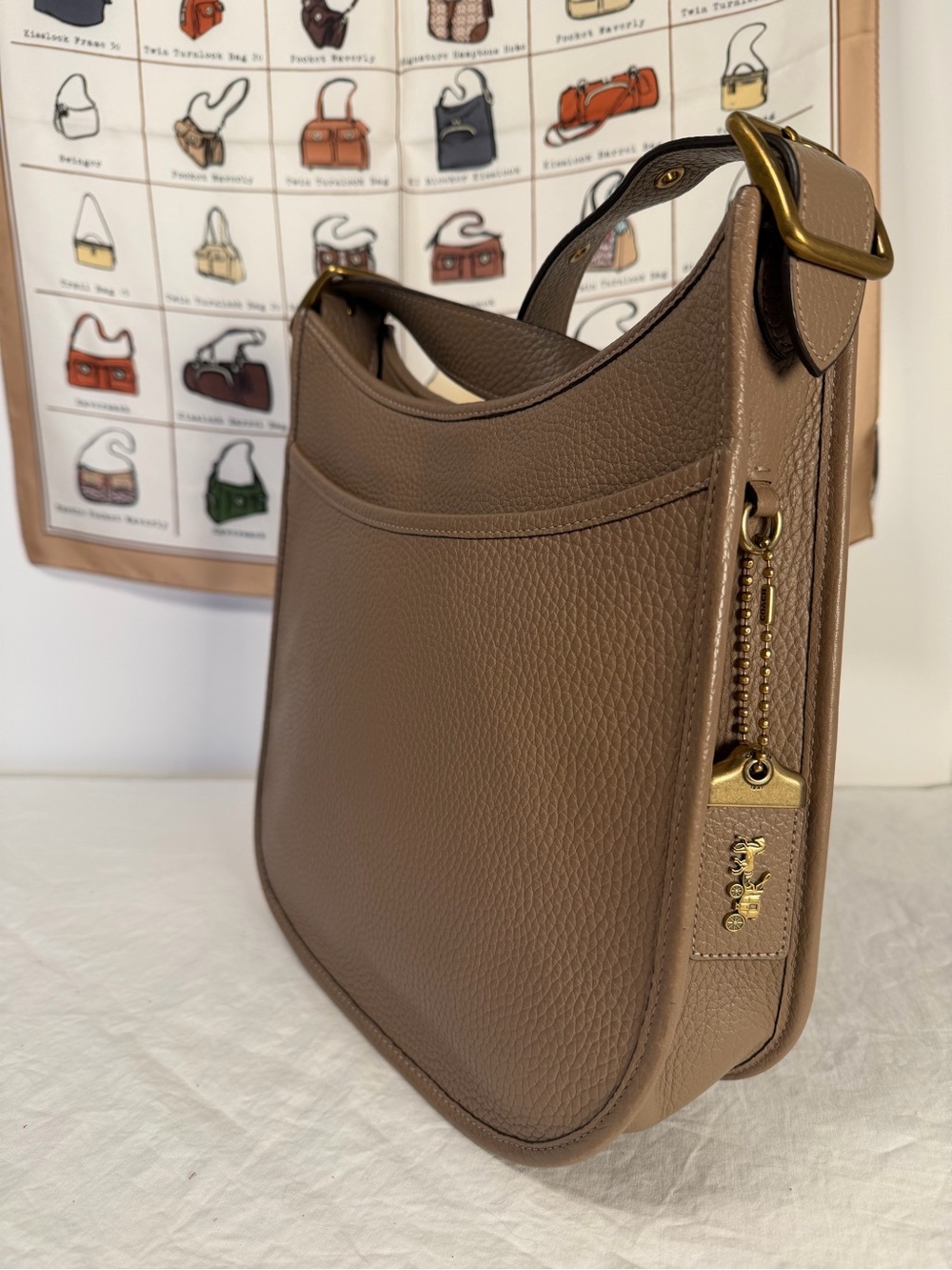 Coach 1941 Emery Crossbody Leather Bag Taupe (Style 88361)